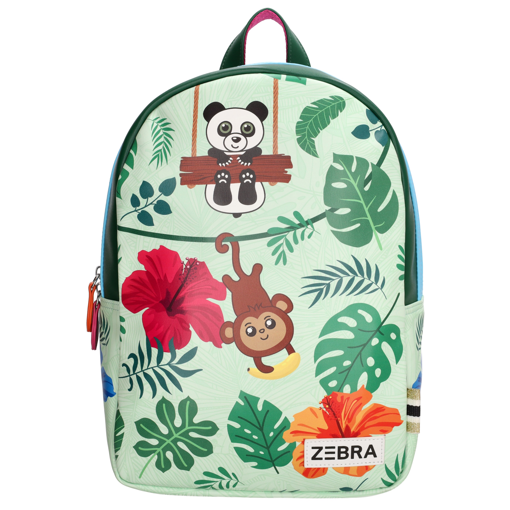 Met deze tas op de rug wordt het een feestje om naar school te gaan! Het mooie vrolijke ontwerp is helemaal vrolijk en fleurig. De mooie bloemen en de schattige dieren zorgen voor een unieke uitstraling! De rugzak heeft een hoofdvak met daarin een insteekvak. De rugzak heeft verstelbare schouderbanden waardoor de tas comfortabel op de rug gedragen kan worden. Wie rent er met deze toffe rugzak het schoolplein op? 

De eigenschappen van deze rugzak zijn: 

Hoofdvak met ritssluiting
Verstelbare schouderbanden 
Enkel handvat 