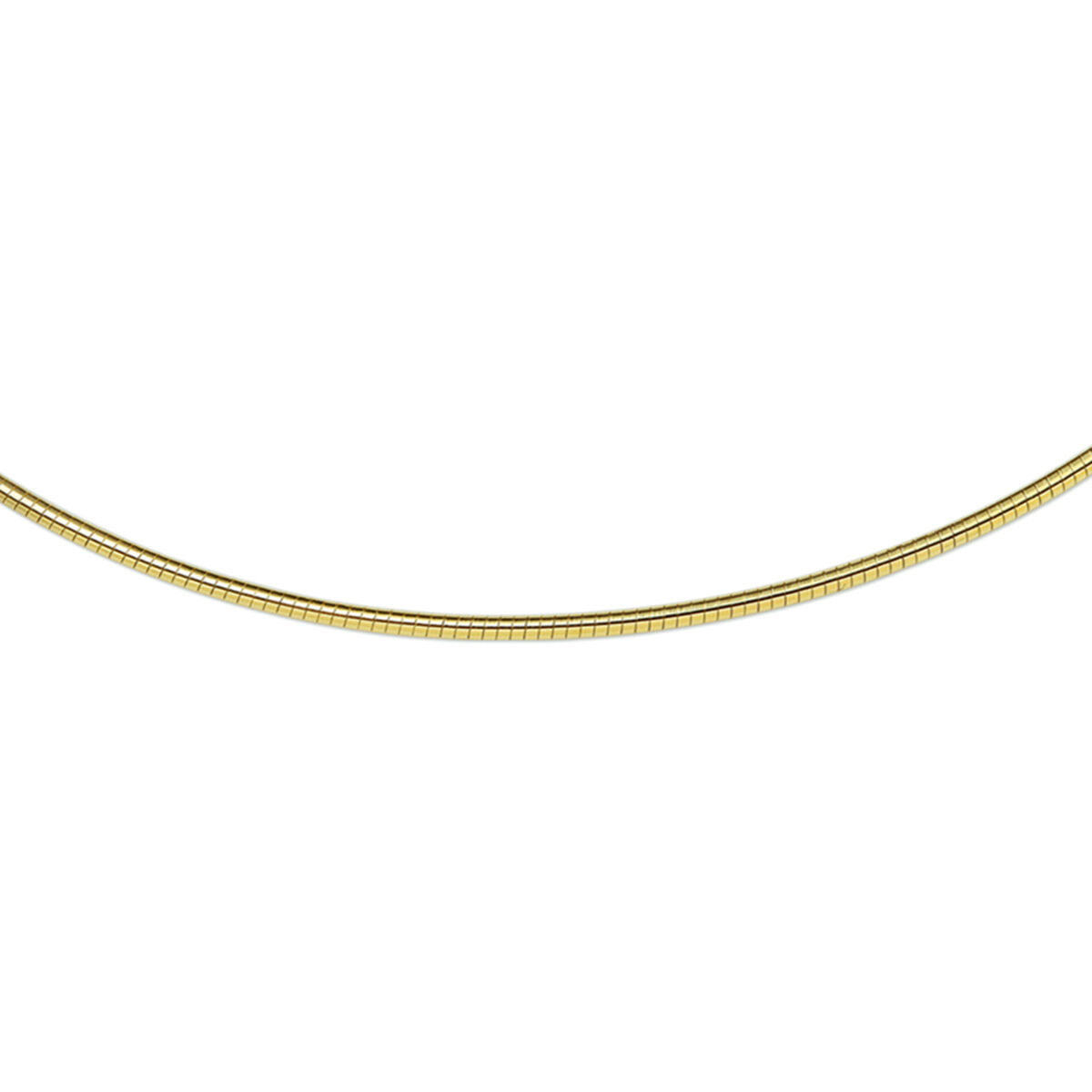 14 krt. verguld Omega collier 45 cm