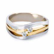 De R&C Bicolor ring Ameli, modelnummer 36, is een elegante ring met een edelsteen en een totaal karaatgewicht van 0,06. Gemaakt van goud en met maat 17.5, is het de perfecte keuze voor elke gelegenheid. Dit model is in verschillende kleur combinaties en verschillende crt opties te verkrijgen.