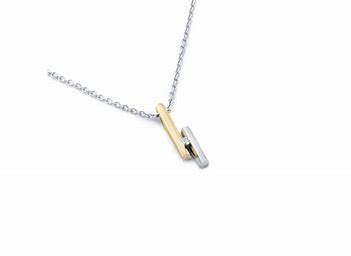 HAN0003-SIR005, R&C Hanger bicolor model 3 Penelope 1x0.05ct Diamant / briljant. 