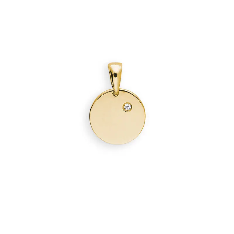 De Gouden Graveer Hanger met Zirconia is een verfijnde en elegante hanger, perfect voor persoonlijke gravures. Met zijn glinsterende zirconia-steentjes voegt het een vleugje luxe toe aan elke outfit. Draag het op een ketting van jouw keuze voor een persoonlijke touch, ideaal voor dagelijks gebruik of speciale gelegenheden. Een tijdloze aanvulling op elke sieradencollectie.