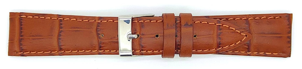 KORT Alligator print kalfslederen band, mat. 65 x 105 mm