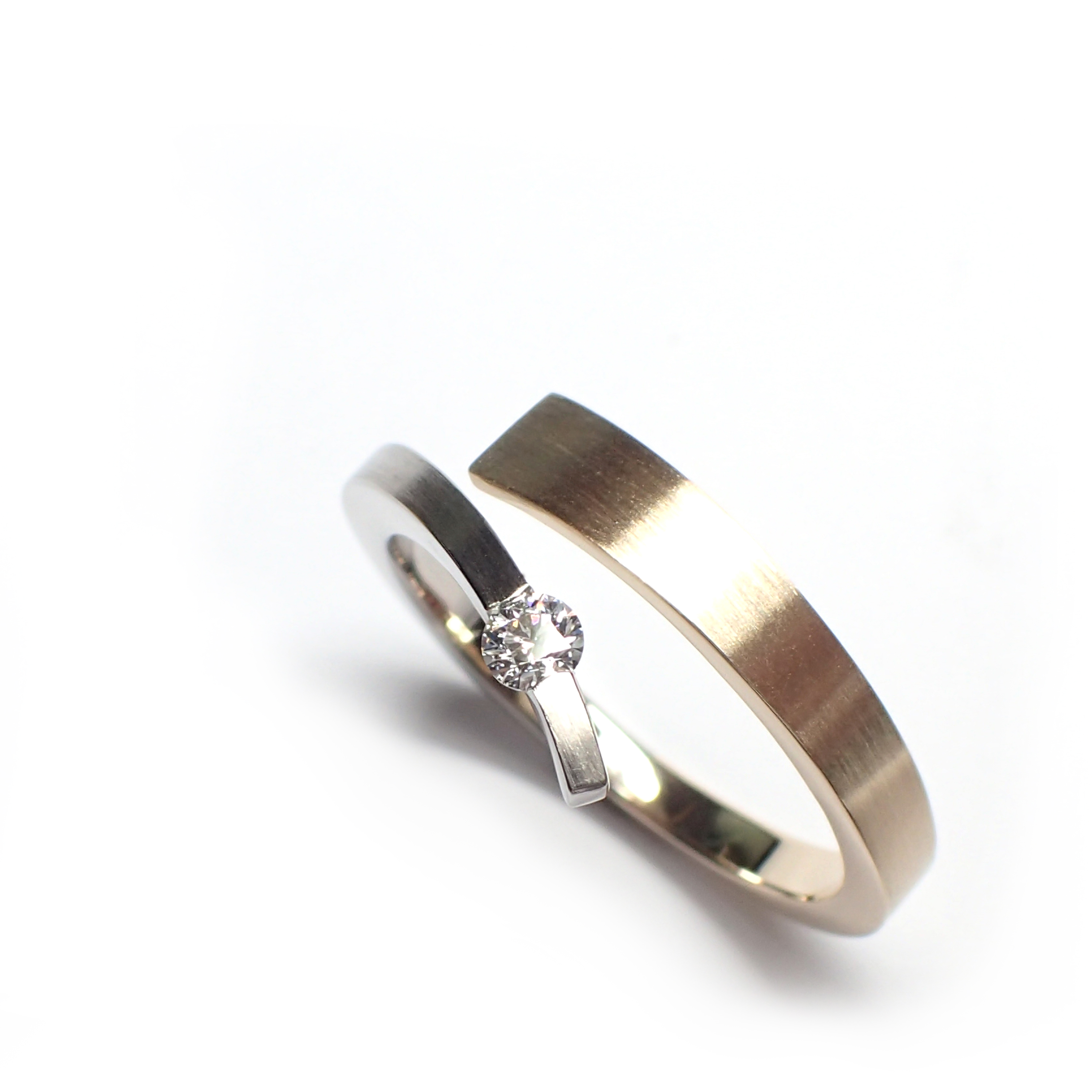 Forgiato
Car Z154GW bicolor ring met 0.10crt diamant