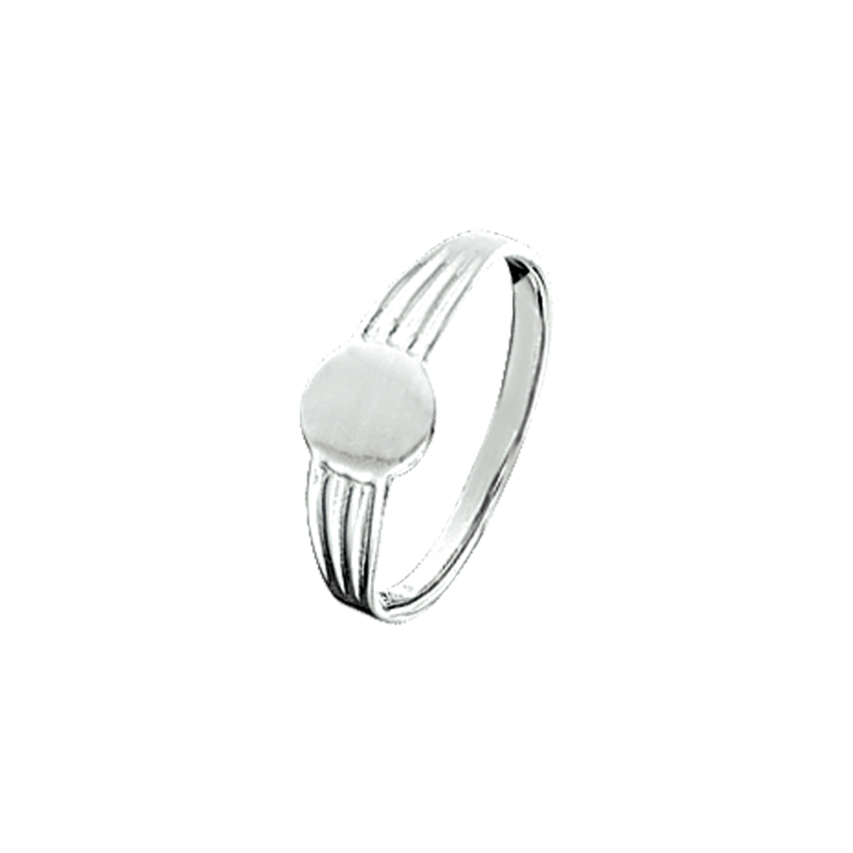 graveerring massief zilver wit