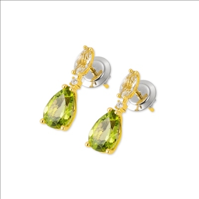 De Ponte Vecchio oorstekers in goud, stralen elegantie uit met hun schitterende peridoten. Deze stijlvolle oorbellen zijn perfect om elke outfit te verrijken. Draag ze bij zowel formele als informele gelegenheden voor een verfijnde look. Combineer met andere gouden sieraden voor een complete, chique uitstraling. Kwaliteit en verfijning in één.