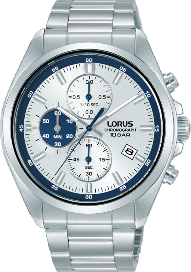 Dit is een herenhorloge van het merk Lorus. Het is een chronograaf horloge gemaakt van staal. De diameter van de kast is 42.5 mm en de kast is 11 mm dik.
De verdere specificaties van het horloge zijn als volgt:
Kastvorm: rond
Kastkleur: zilverkleurig
Kastmateriaal: staal
Sluiting: vouwsluiting met drukker
Wijzerplaatkleur: wit
Glassoort: hardlex mineraal glas
Waterdichtheid: 10 ATM
Techniek: quartz
