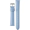 Leren horlogebandje voor de Danish Design IV20Q1251. Deze originele horlogeband is gemaakt van zacht blauw leer. Je sluit dit horlogebandje met een stalen gesp en bevestigt het heel eenvoudig met 16mm spring bars aan het horloge.