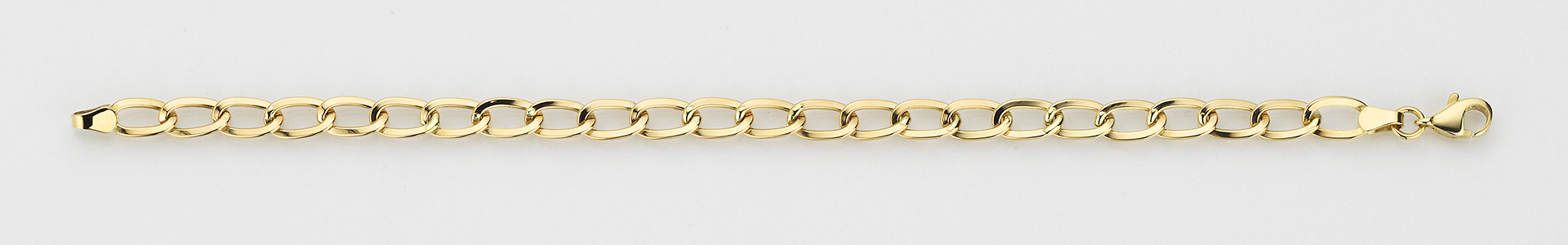 37363171119G 14k geelgouden gourmet schakel armband