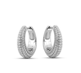 Zilveren pave oorbellen met zirkonia
kck6/18