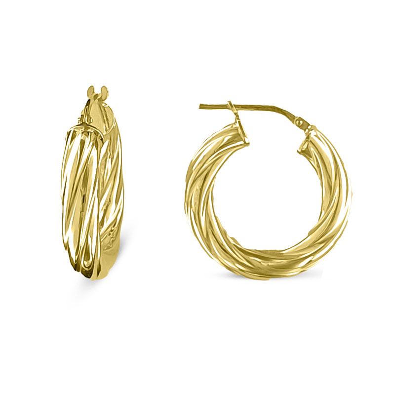 MY iMenso Creolen oorringen "Torcian 5x23mm" Goud