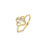 14k Blush Ring met parelmoer
