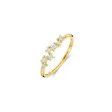 Ring met speels gezette zirconia's