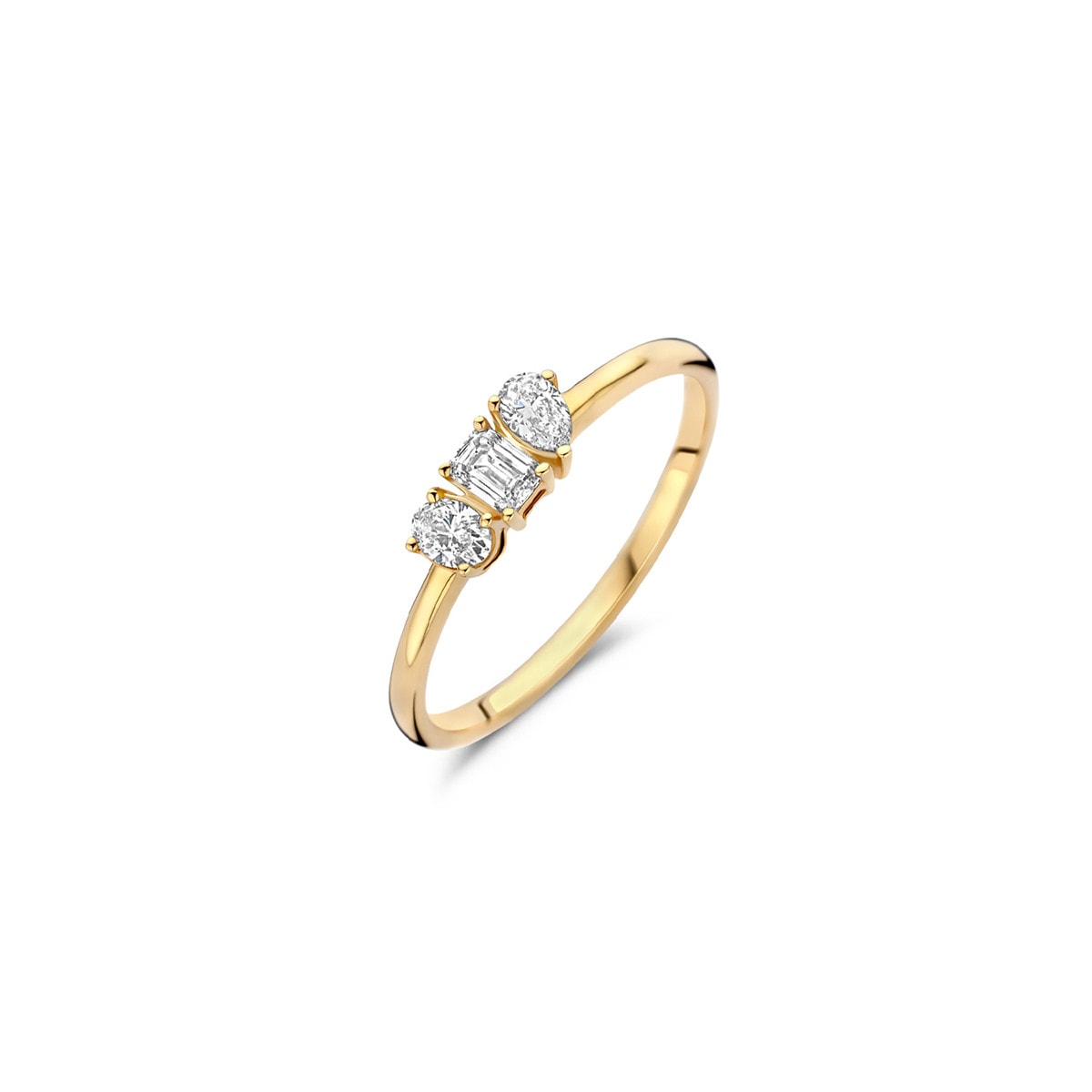 Blush ring in maat 54 met lab grown diamanten.