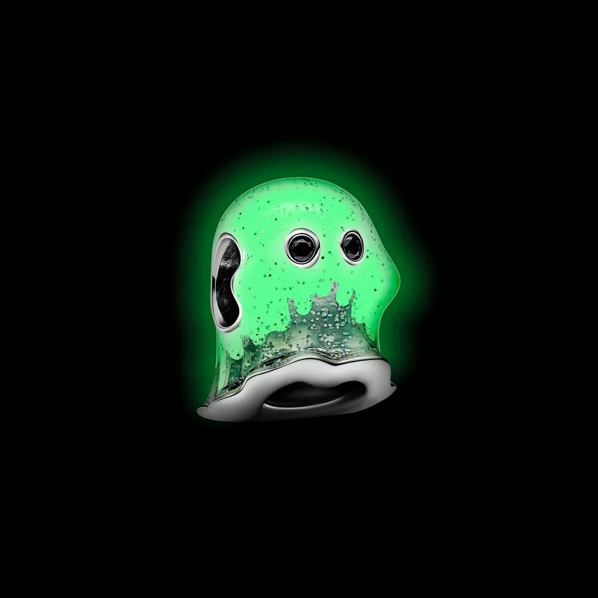 Pandora - Ghost, zilver met glow in the dark emaille - 793404C01