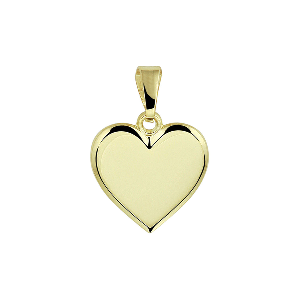 Geelgouden graveerhanger in de vorm van een hartje met een dikte van 0.9mm. Een perfect kado voor je geliefde of dierbare. Gegarandeerd dat ze het hart kan waarderen. 