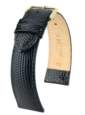 Hirsch Rainbow M Black Calf 18/16mm 12302650-1-18