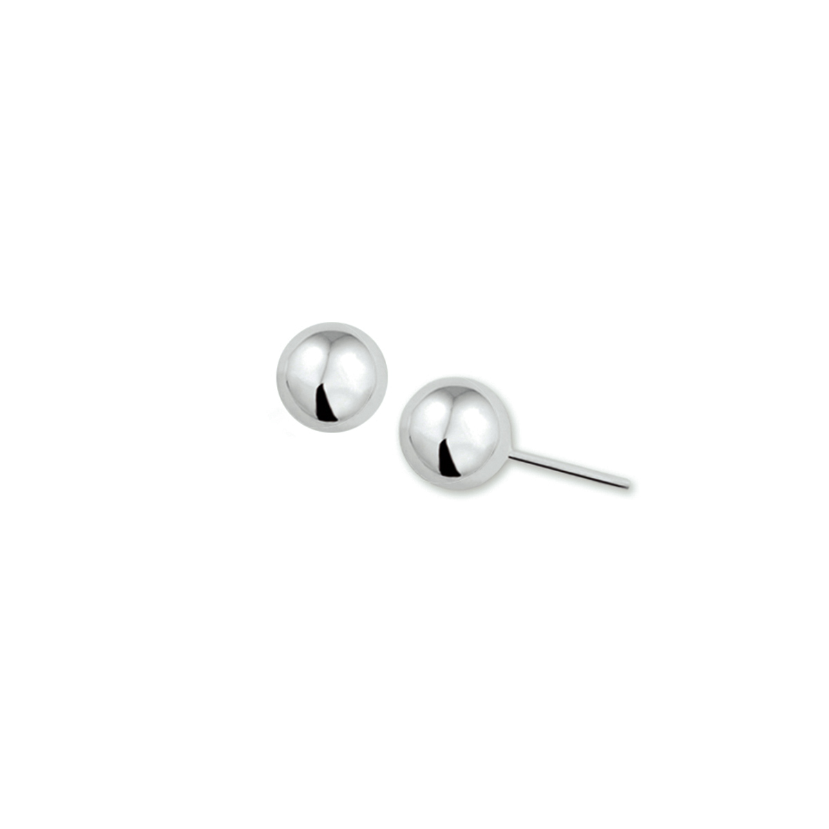 Zilveren oorknoppen, bolletje 3mm