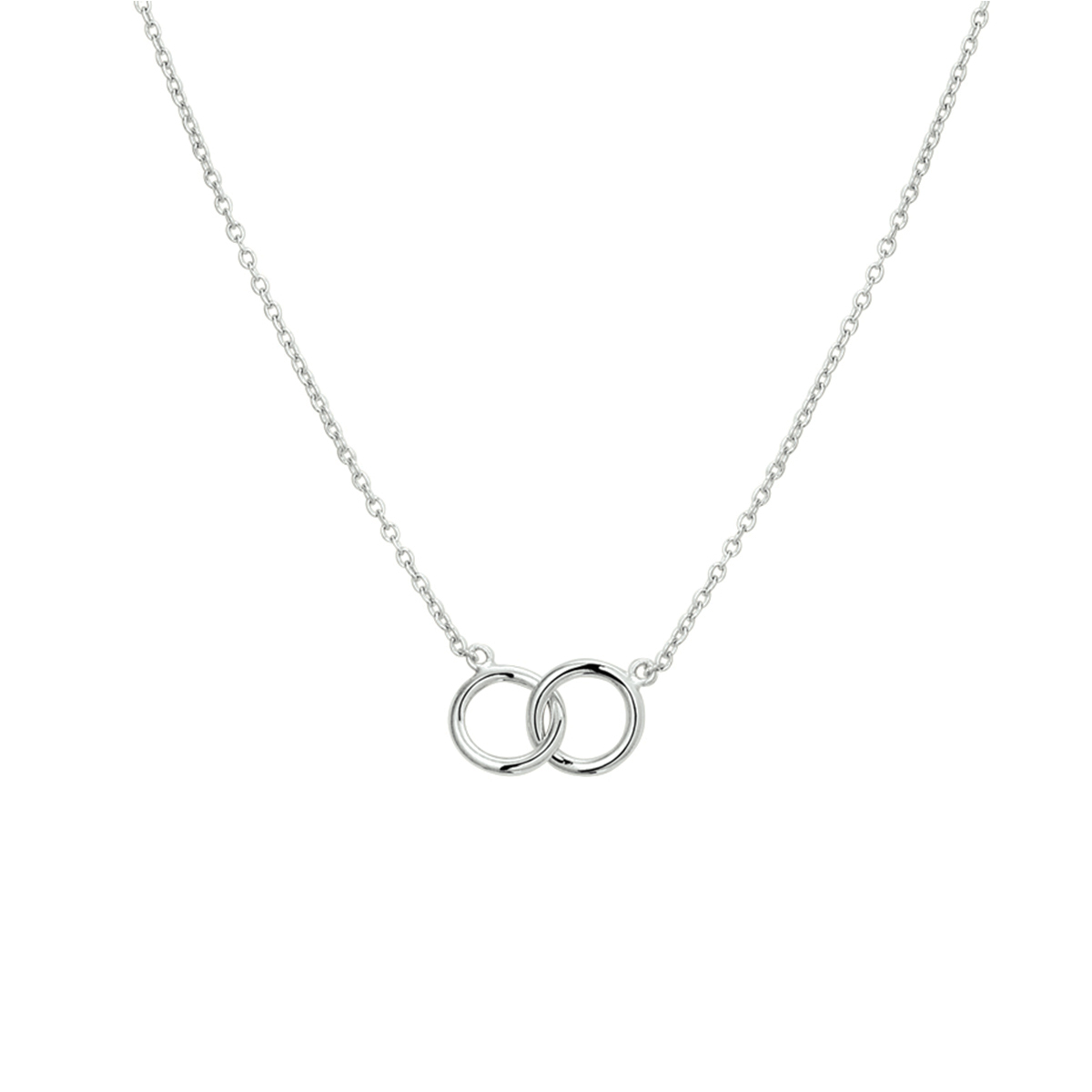 Zilver gerhodineerd collier 40-44 cm