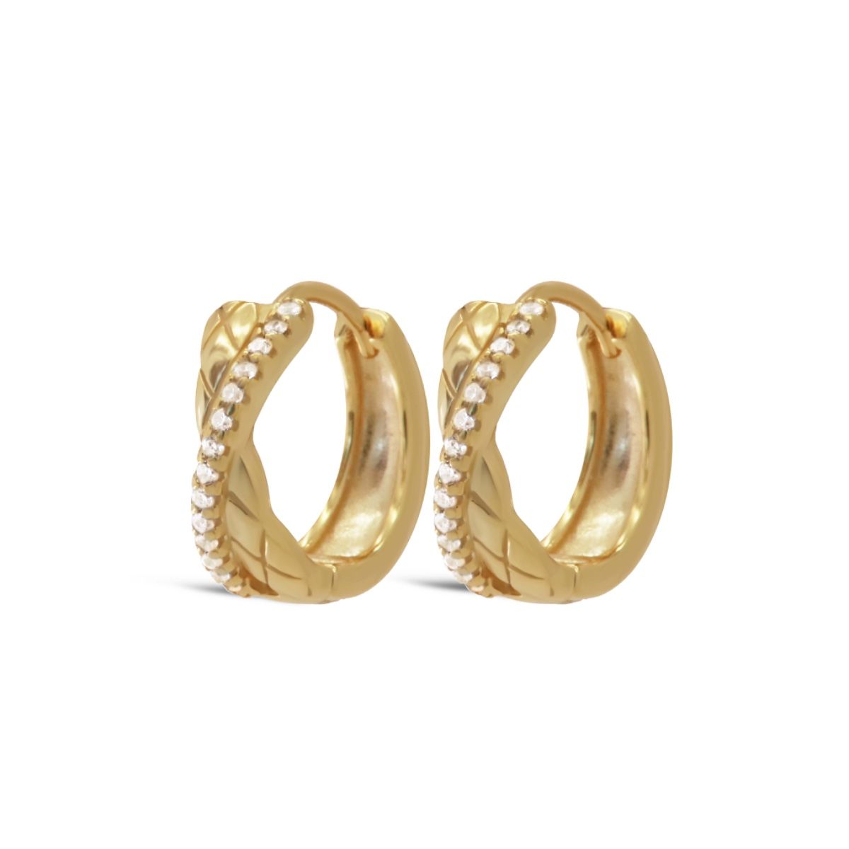 Karma Hinged Hoops TWIGGY 12MM Goldplated
