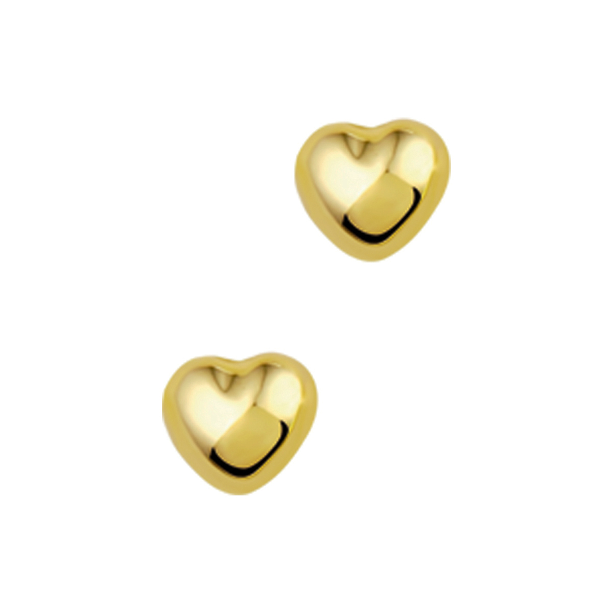 14.kt gouden oorknop hart