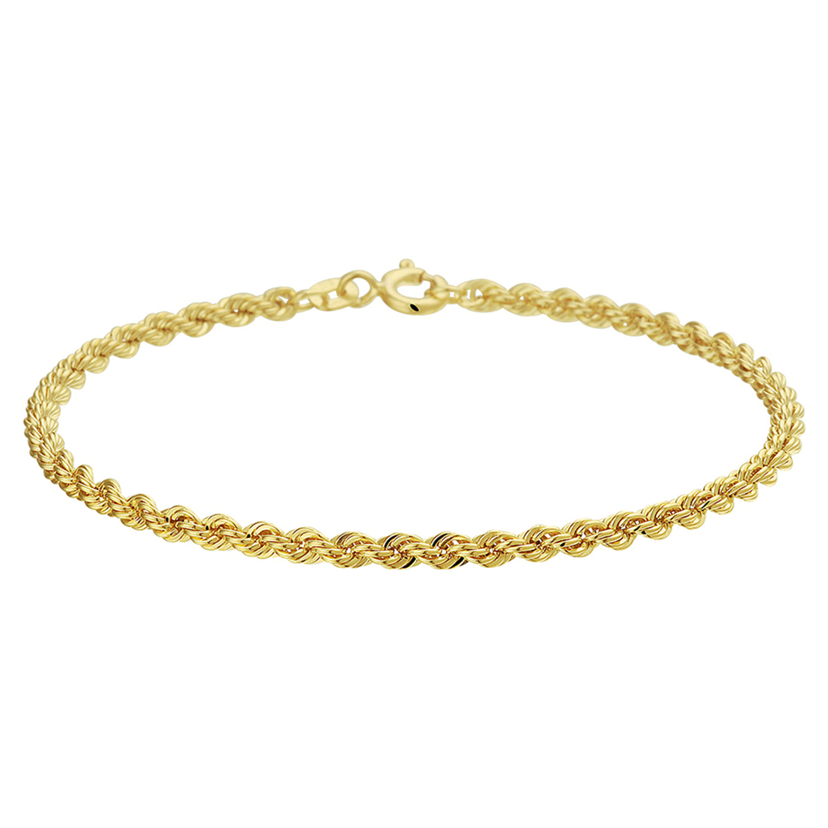 Gouden armband koord 14.kt 19.cm
