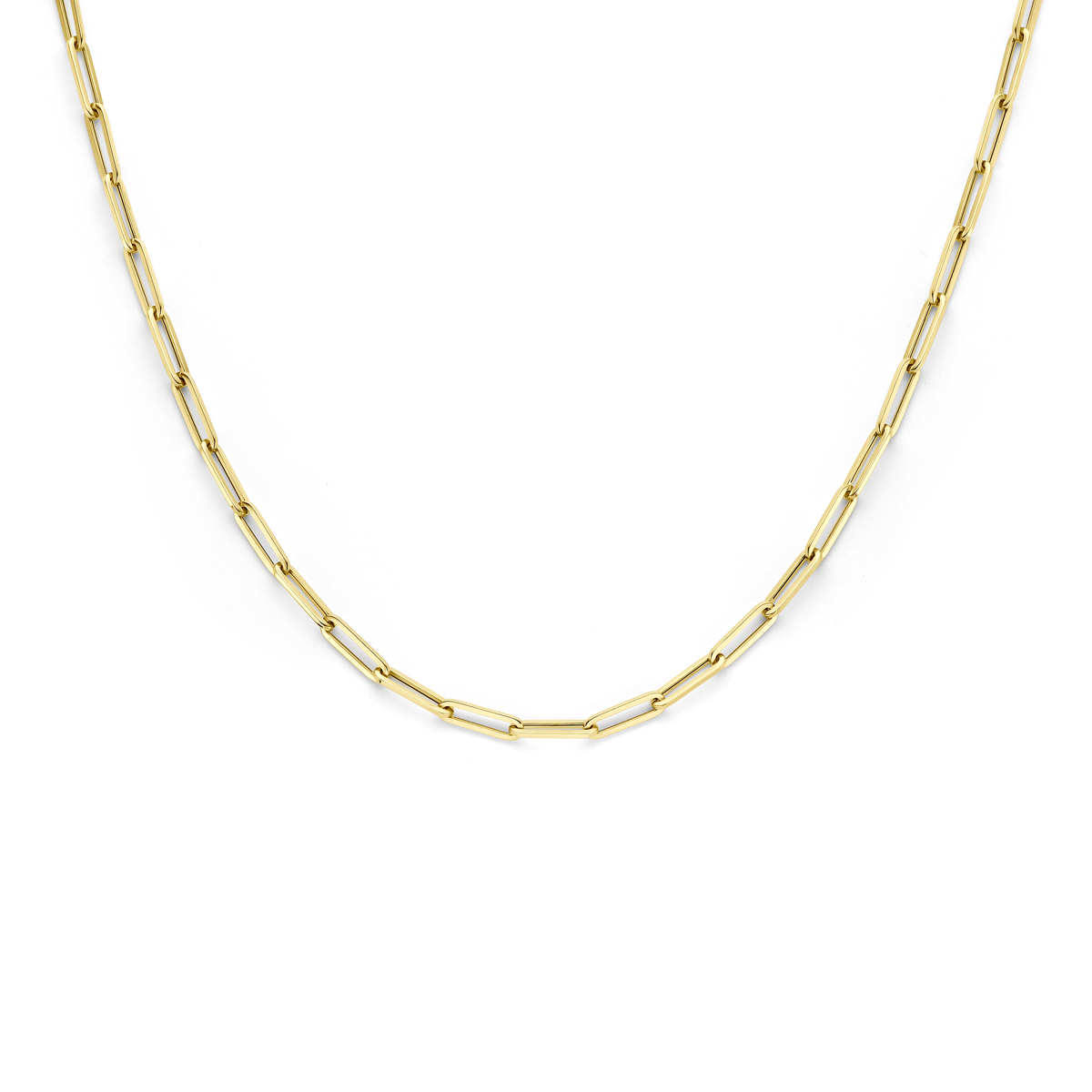 14kt. Geelgouden C.F.E. collier, 45cm, 3mm