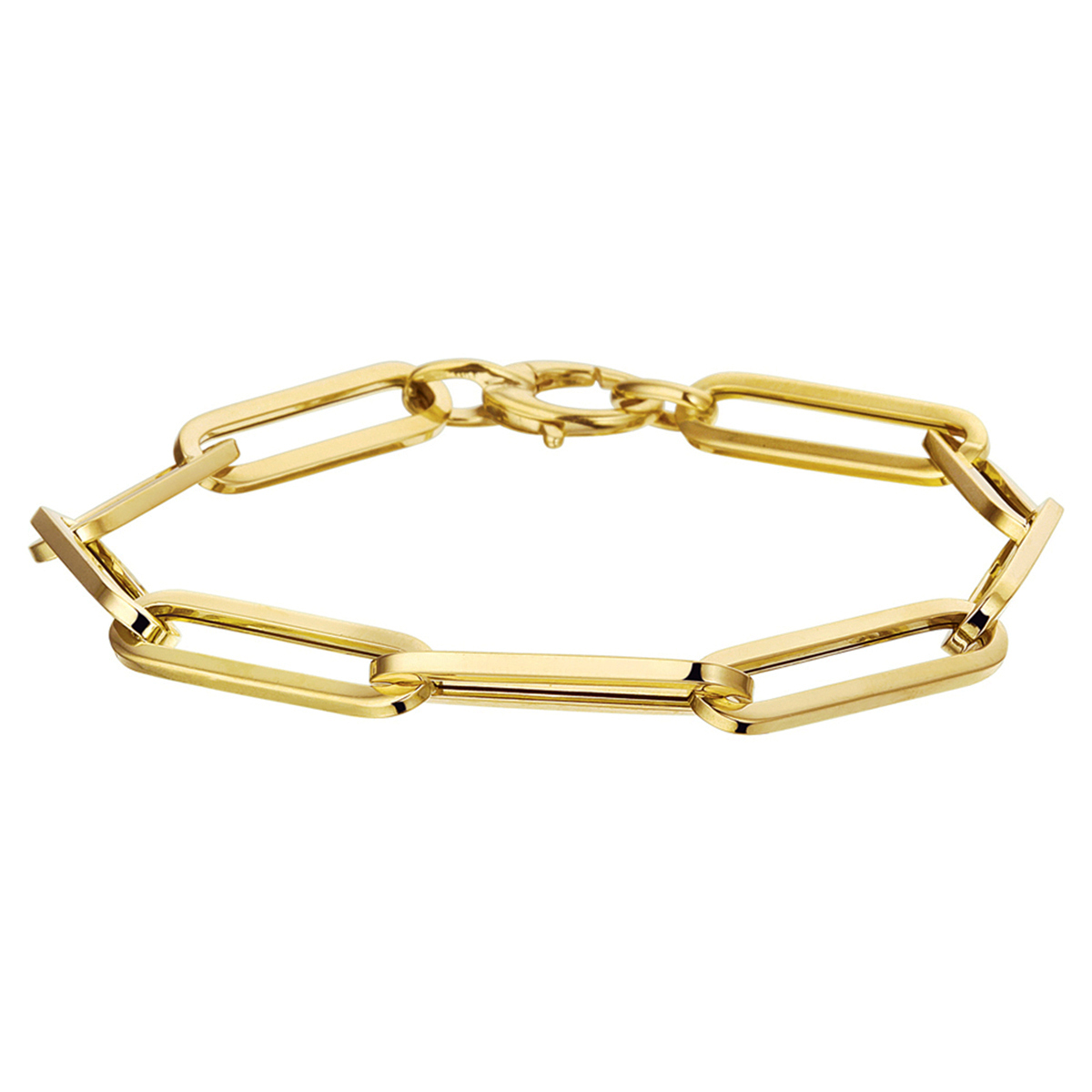 schakel armband in 14k goud