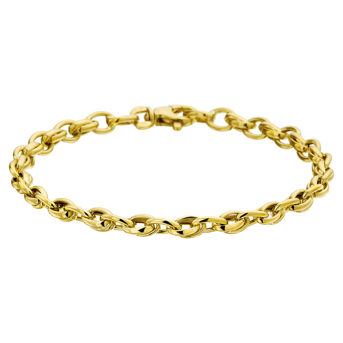 Geelgouden armband.