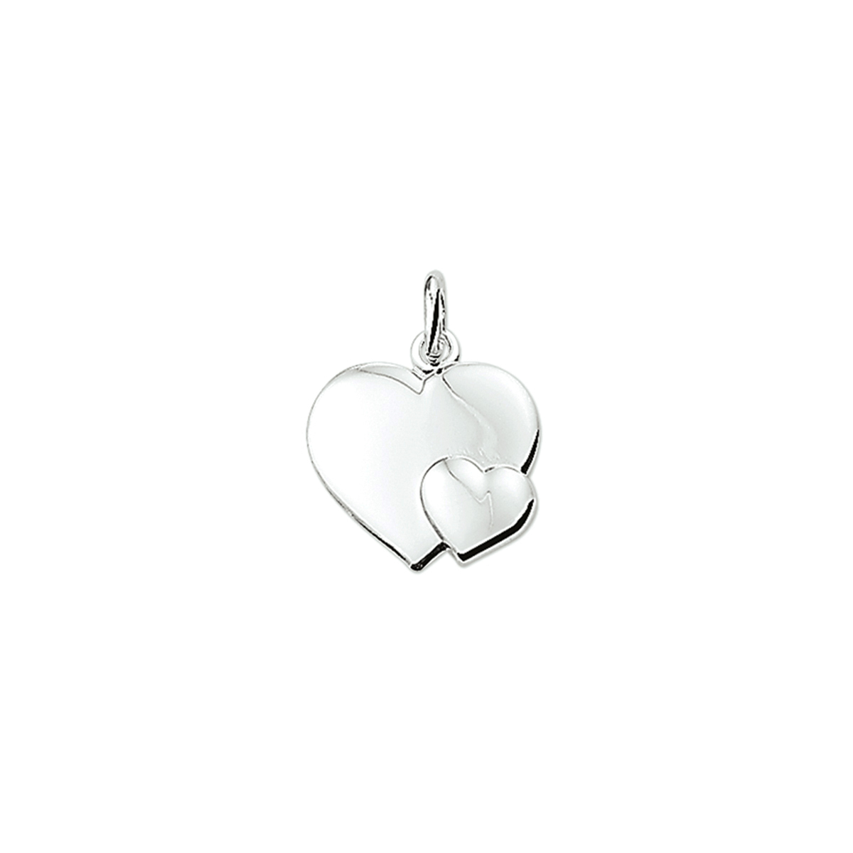 De Zilveren Hanger - Harten, is een verfijnde rhodium-plated bedel met een glanzende zilverkleurige afwerking. Met een hoogte van 16,5 mm en een breedte van 17,5 mm heeft deze charm een elegant hartvormig ontwerp. Perfect om te dragen aan een ketting of armband voor een stijlvolle en liefdevolle uitstraling.