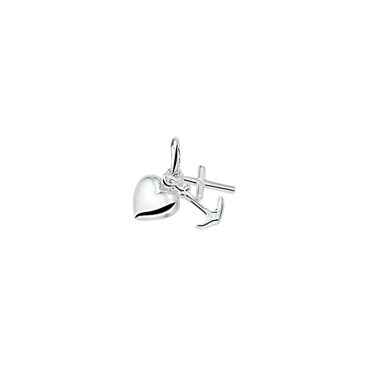 Zilveren Hanger geloof, hoop en liefde. Deze bedel is gemaakt van zilverkleurig rhodium met glanzende afwerking. Perfect om toe te voegen aan een ketting of armband voor een stijlvolle en betekenisvolle uitstraling. Ideaal voor dagelijks gebruik of speciale gelegenheden.