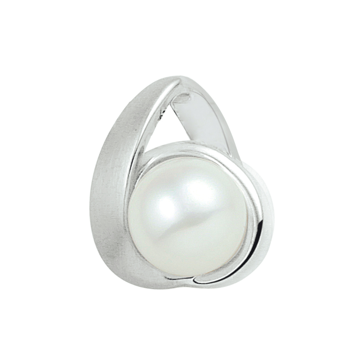 Chique gerhodineerd zilveren hanger uitgevoerd met een zoetwaterparel van 8mm. De hanger is goed te combineren met bijpassende sieraden uit onze collectie. Info: Gerhodineerd zilver is door de rhodiumlaag beter bestand tegen verkleuren en krassen.