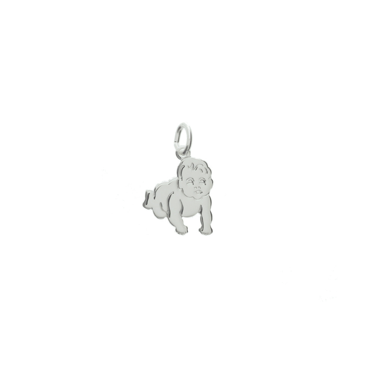 Zilveren Hanger/Bedel Baby