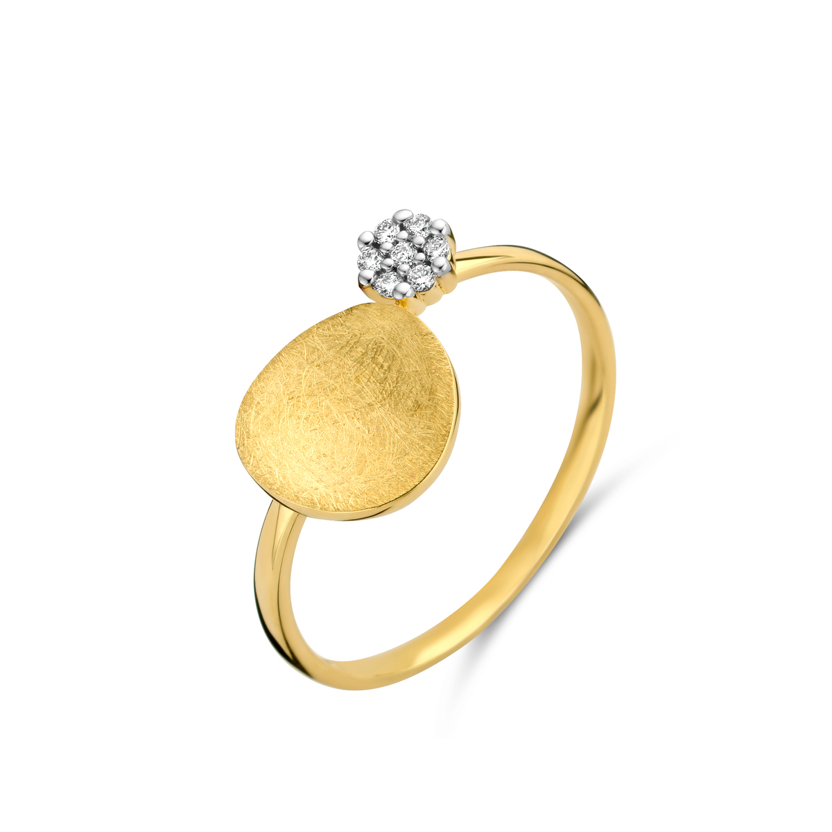 Deze Geel gouden Ring in 18 Karaat met briljant 0.04ct (modelnummer 065064/A) is een elegante damesring. Gemaakt van 18 karaat goud, met een subtiele briljant van 0.04ct. Ideaal om te dragen bij zowel formele als informele gelegenheden. Combineer met andere gouden accessoires voor een stijlvolle look. Perfect voor elke sieradenliefhebber!