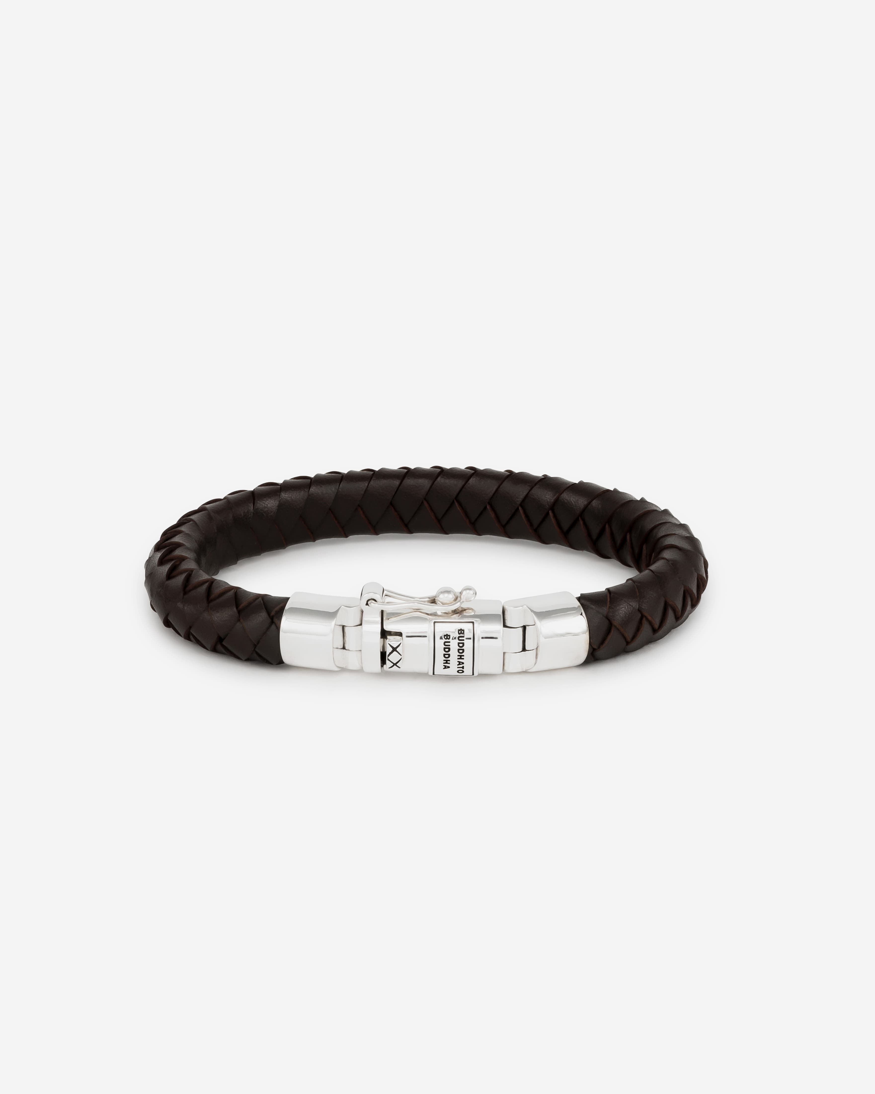 Buddha to Buddha 180BR E - Ben Small Leather Brown Bracelet