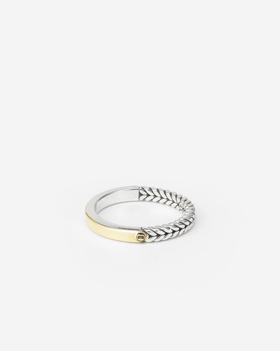 Buddha to Buddha 331 maat 17,5  - Barbara Mini Goud en Zilver Ring