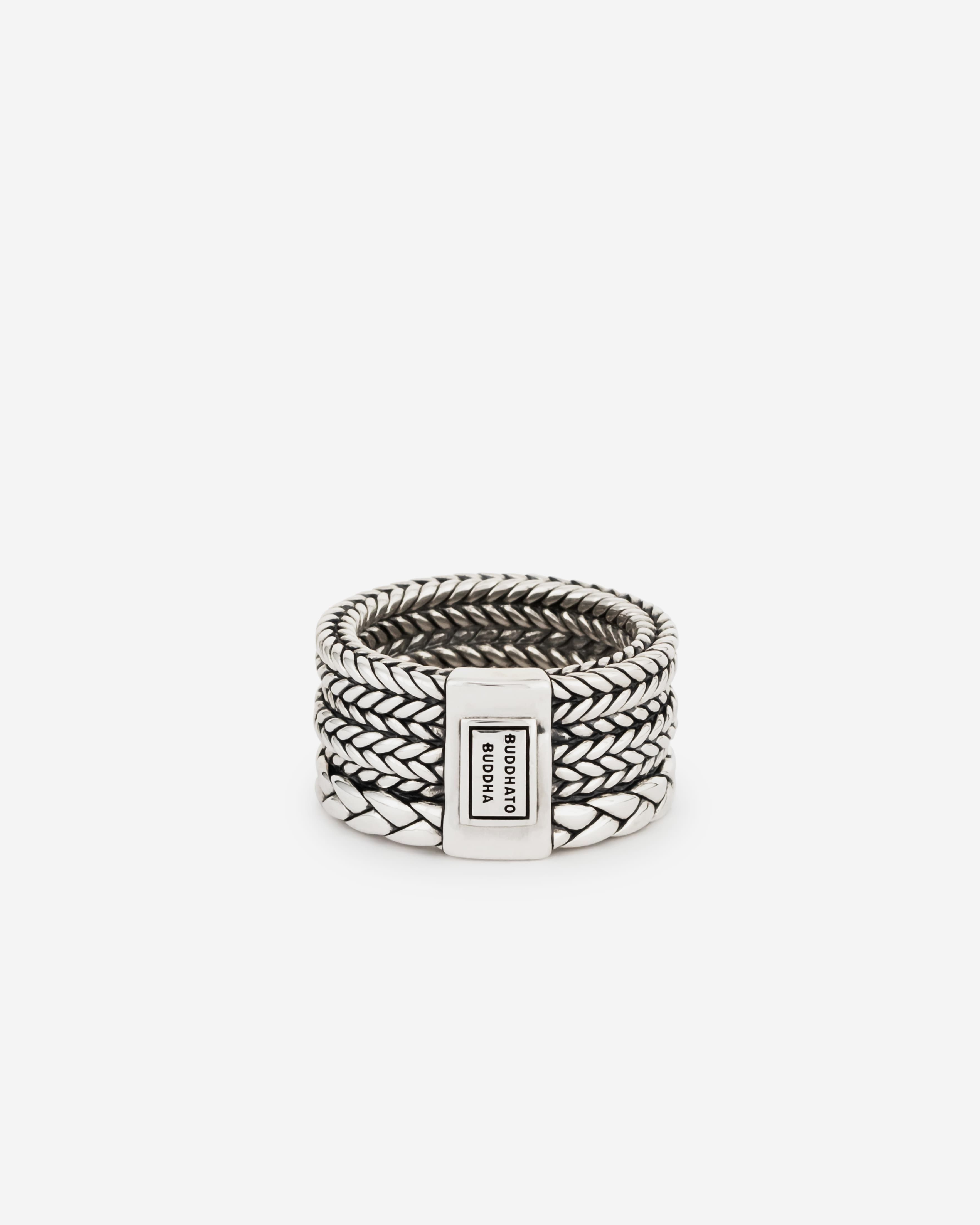 BUDDHA TO BUDDHA 615 - Triple Mini Ring Silver