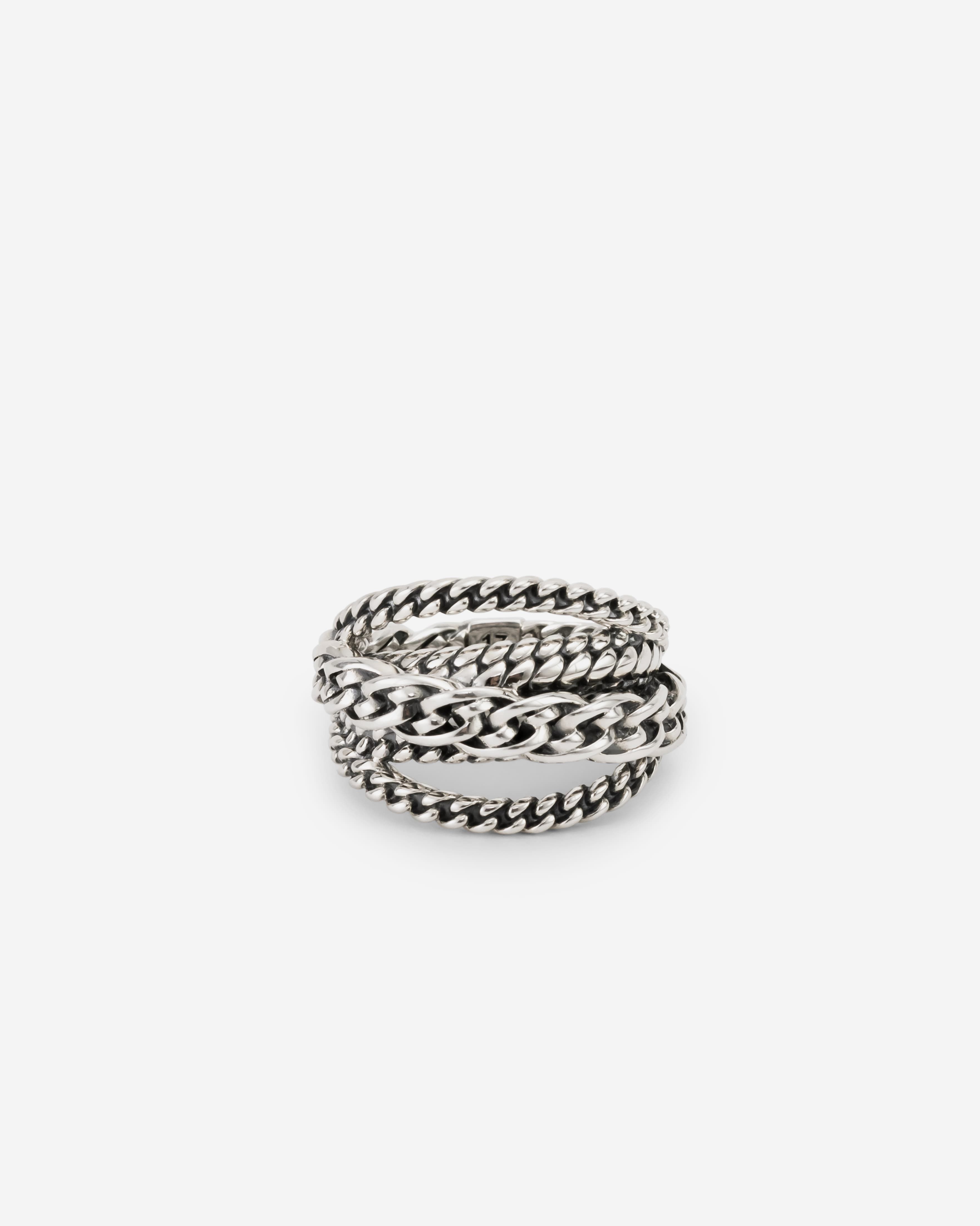 Multi Chain Nathalie Ring Silver