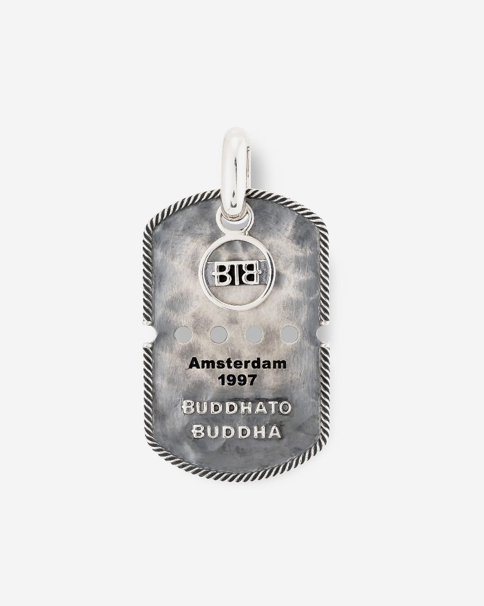 Buddha to Buddha - 667 one - Army Tag Pendant Silver