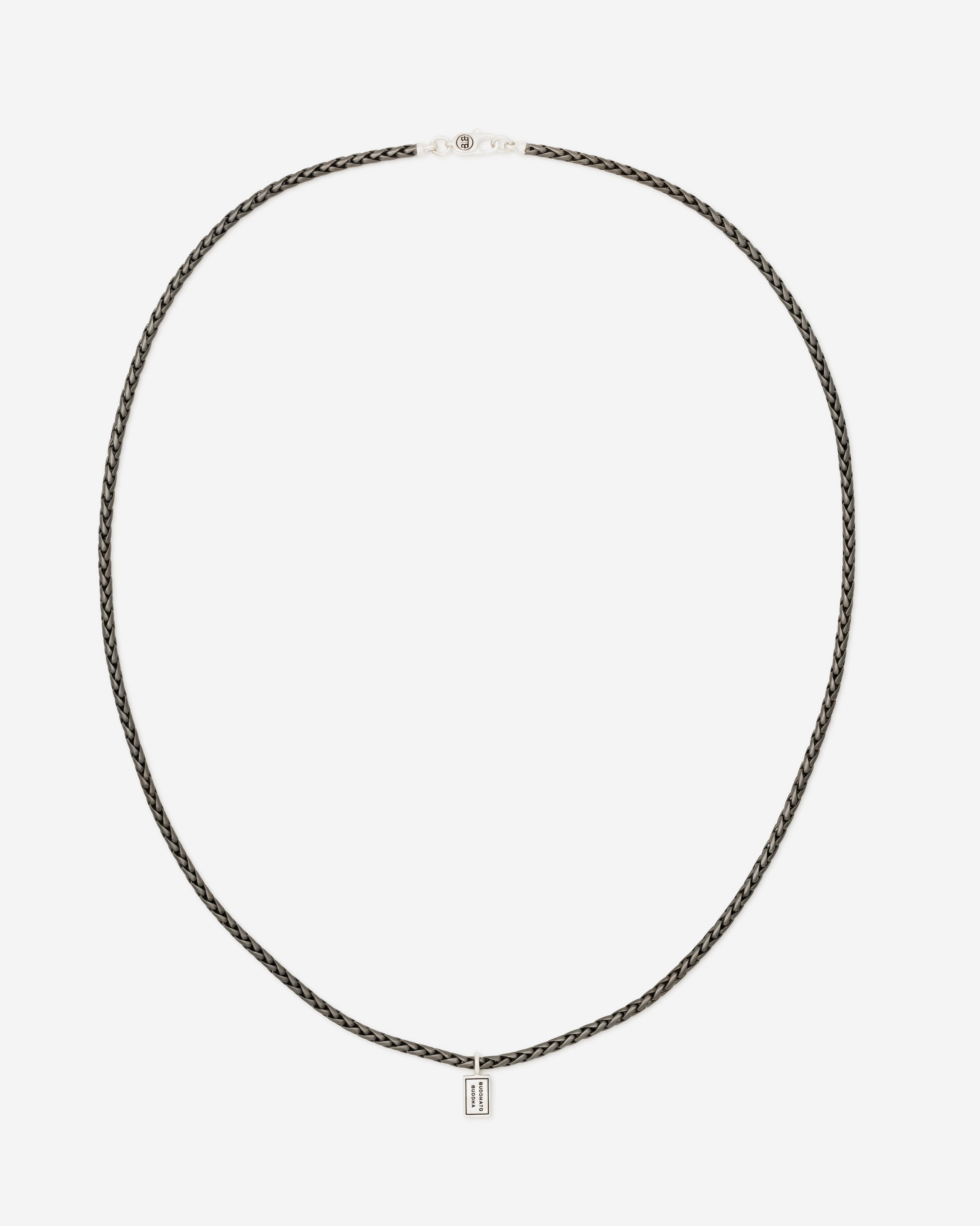 Buddha to Buddha - 718BRS 60cm - George XS Necklace Black Rhodium Silver