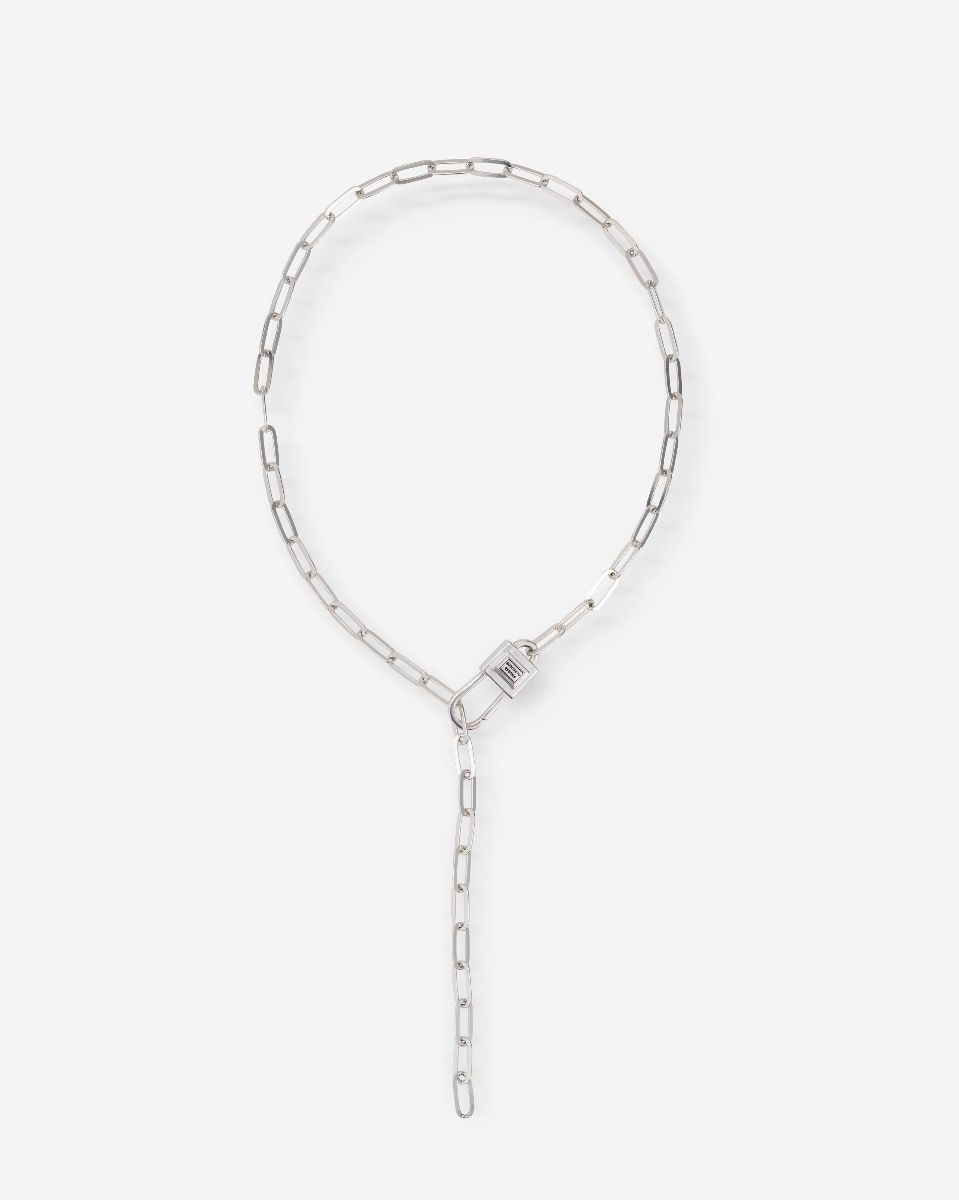 Buddha to Buddha zilveren collier Chainlink Lock 721 60cm