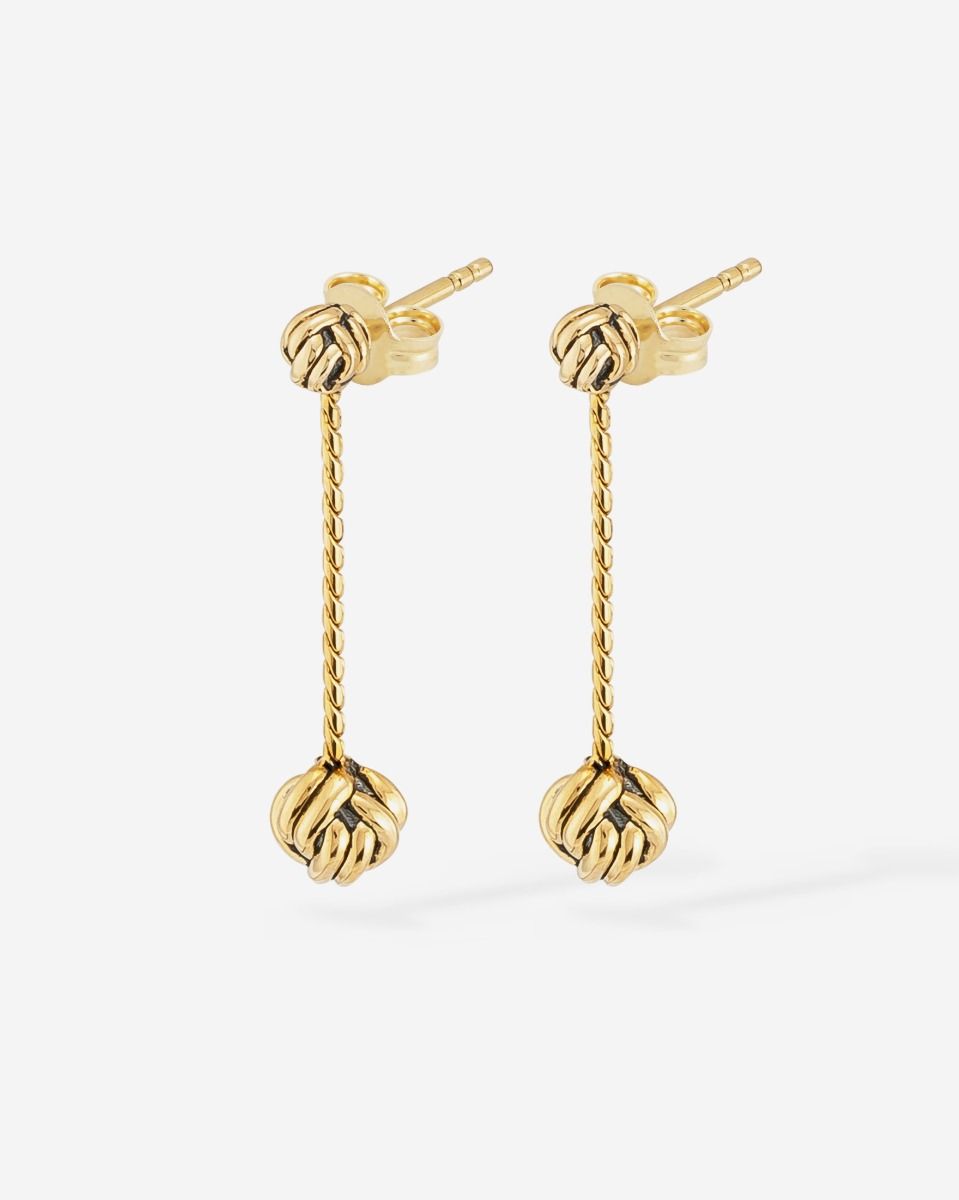 Buddha to Buddha G020 - Katja Refined 14k geelgouden Oorhangers