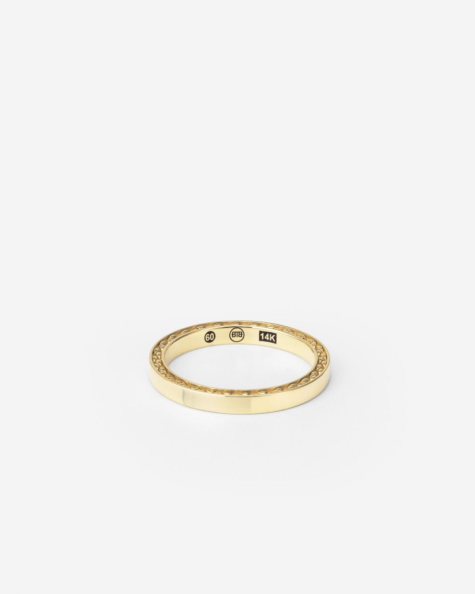 Buddha to Buddha George Mini Smooth Ring 14kt Gold