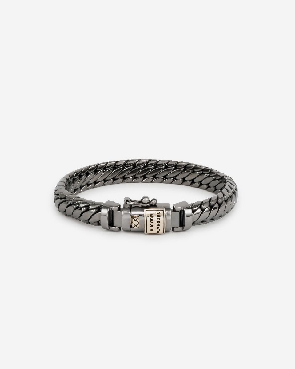 J070BR SG E - Ben XS Bracelet Black Rhodium Shine Gold 14kt