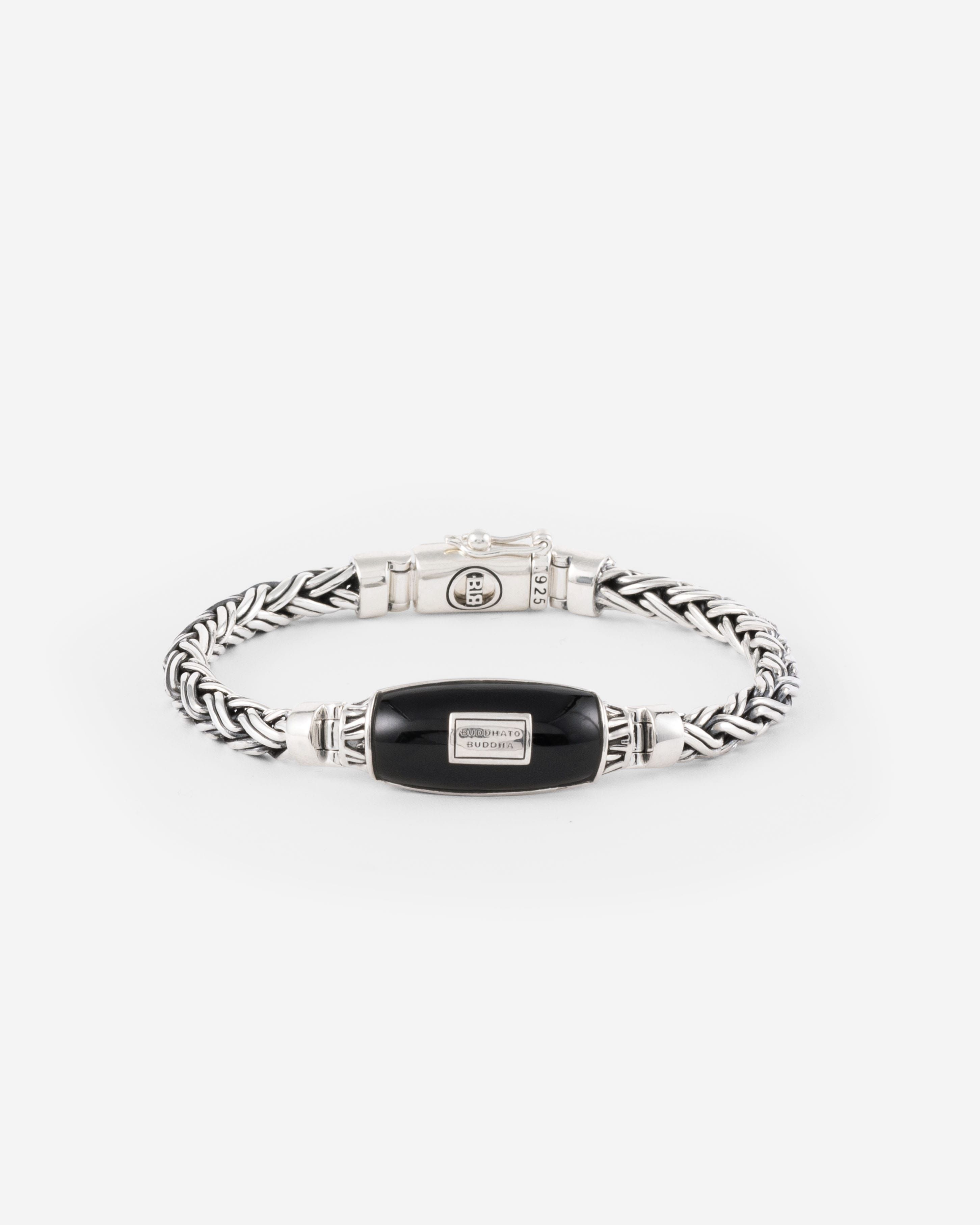 Buddha to Buddha J171 E - Katja XS Black Onyx Bracelet Silver