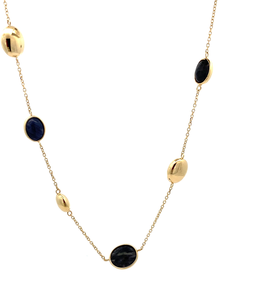 Dit 14krt geelgouden collier, modelnummer 1619-C-Geel, heeft een elegante blauwe kwarts steen en is 45 cm lang. Als prachtige ketting straalt het verfijning uit. Draag het bij zowel casual als formele gelegenheden voor een subtiele maar stijlvolle look. Perfect om je outfit net die extra touch te geven! CATEGORIE: Sieraad; TYPE: Ketting; Lengte: 45 cm.