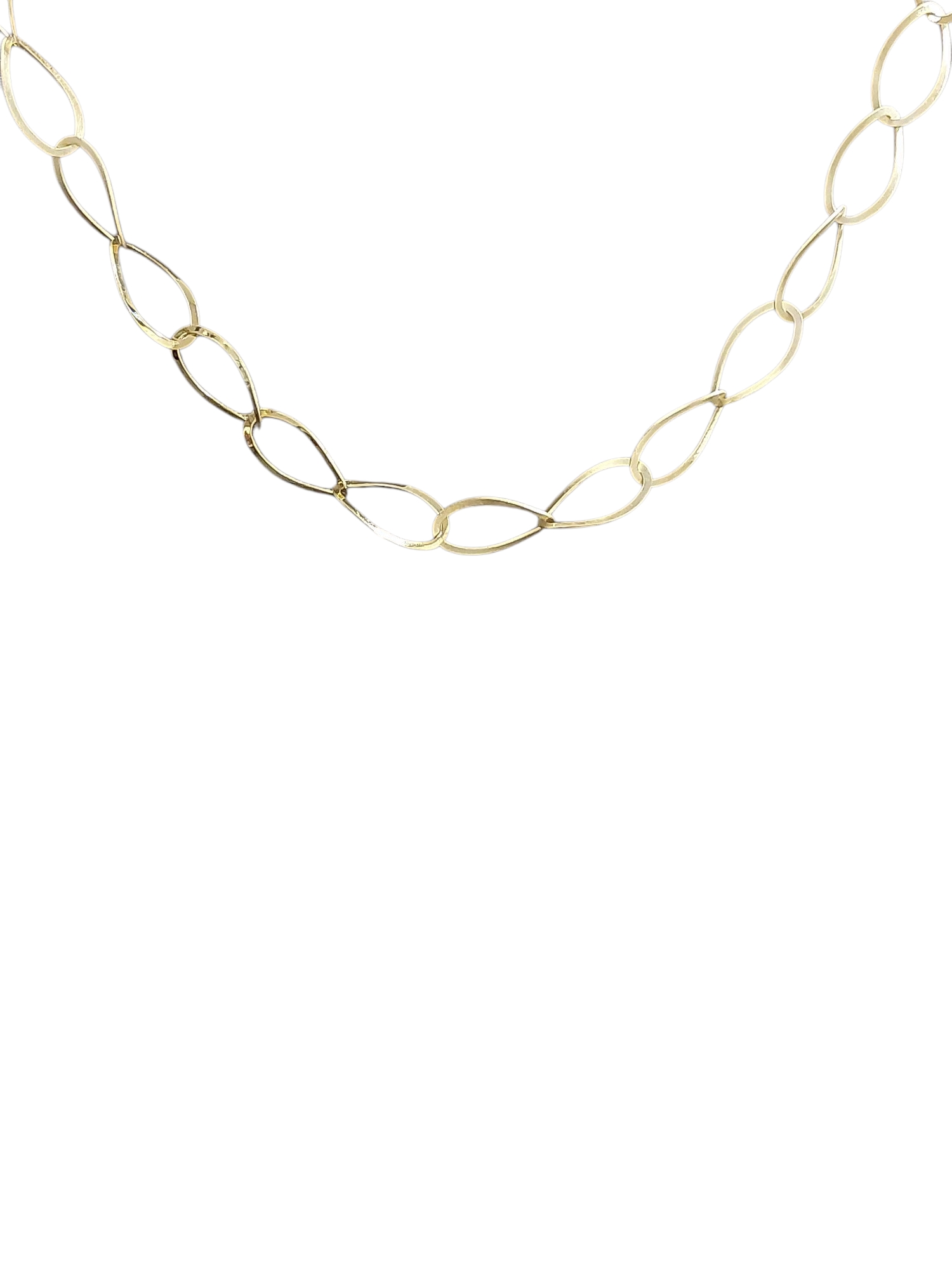 14kt gouden schakelcollier