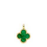 geelgouden hanger groen