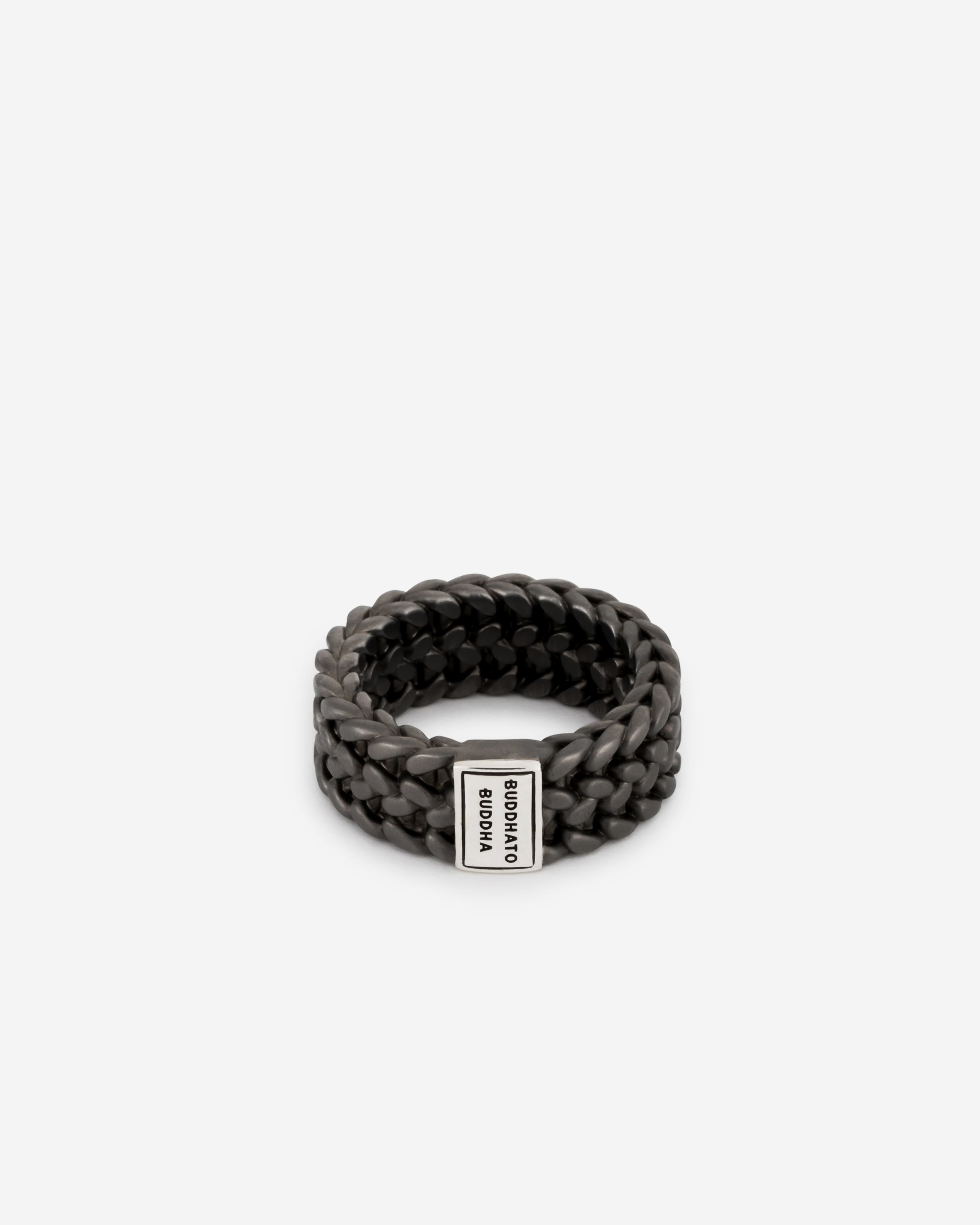 Julius Ring Black Rhodium  Silver