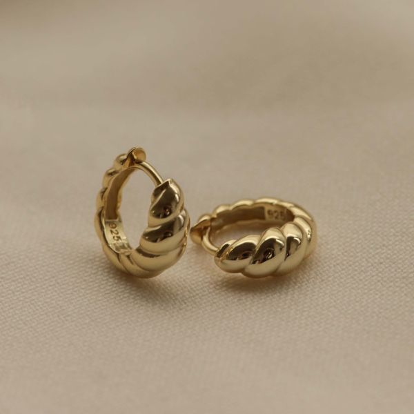 Karma Hinged Hoops Seva Croissant gp