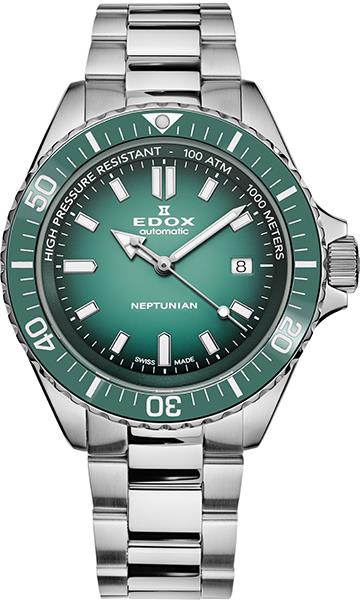 Dit is een horloge van het merk Edox gemaakt voor heren.
De specificaties zijn als volgt:
Kastmaat: 44
Waterdichtheid: 100 ATM / 1.000 Meter / 3.300 Feet
Dit horloge heeft de volgende functies/eigenschappen:
Diver
Datumaanduiding